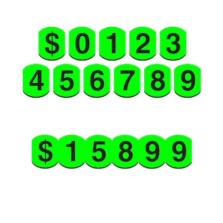 Ez Line 4" Tall Bubble Numbers: 5 Pk 106-5